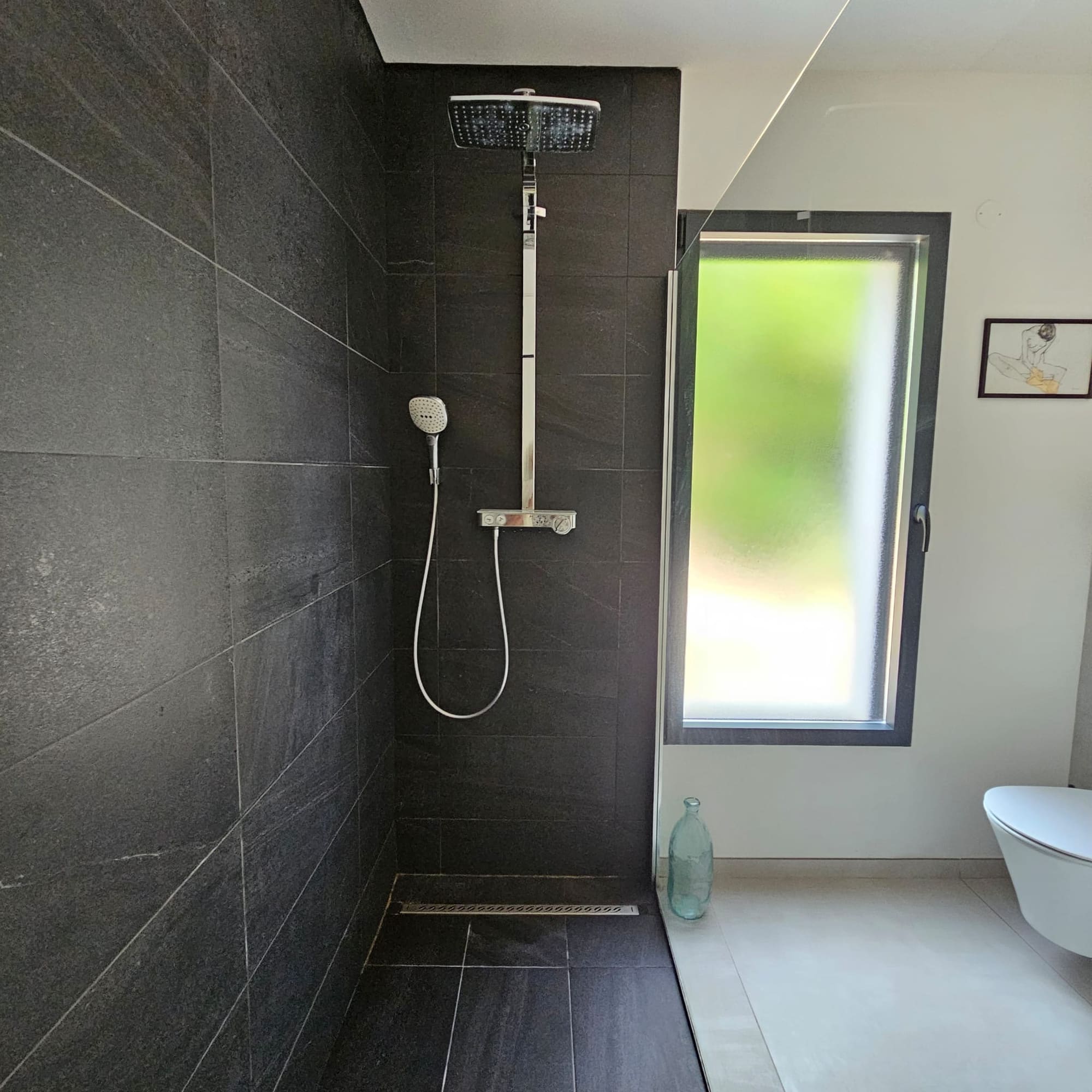 Douche italienne et WC