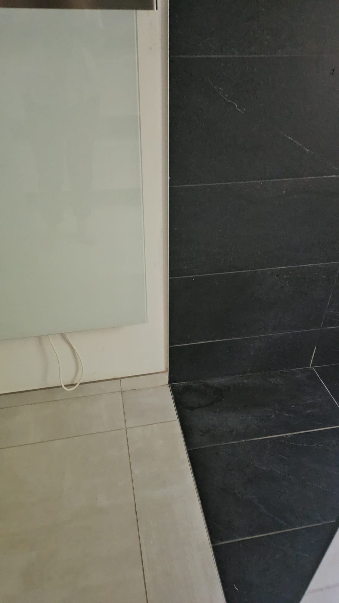 Douche italienne en ardoise